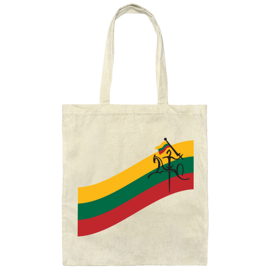 Vytis Swoosh - Canvas Tote Bag - Lithuania Strong