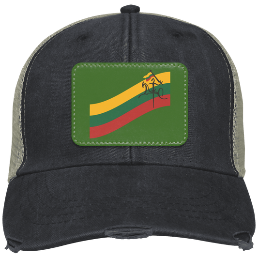 Vytis Swoosh - Distressed Ollie Cap - Rectangle Patch - Lithuania Strong