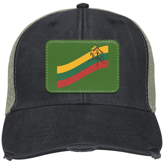 Vytis Swoosh - Distressed Ollie Cap - Rectangle Patch - Lithuania Strong