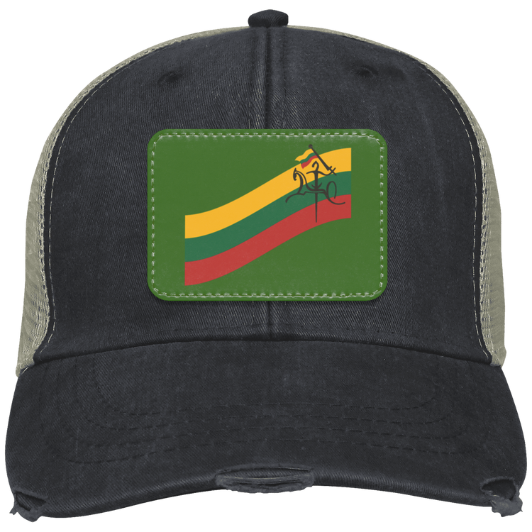 Vytis Swoosh - Distressed Ollie Cap - Rectangle Patch - Lithuania Strong