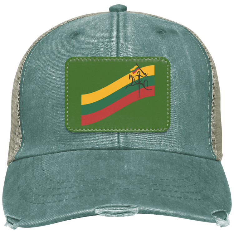 Vytis Swoosh - Distressed Ollie Cap - Rectangle Patch - Lithuania Strong