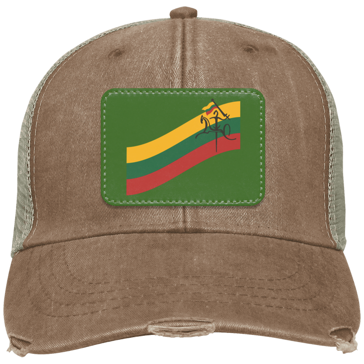 Vytis Swoosh - Distressed Ollie Cap - Rectangle Patch - Lithuania Strong