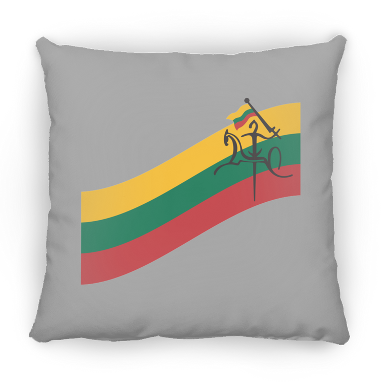 Vytis Swoosh - Large Square Pillow - Lithuania Strong