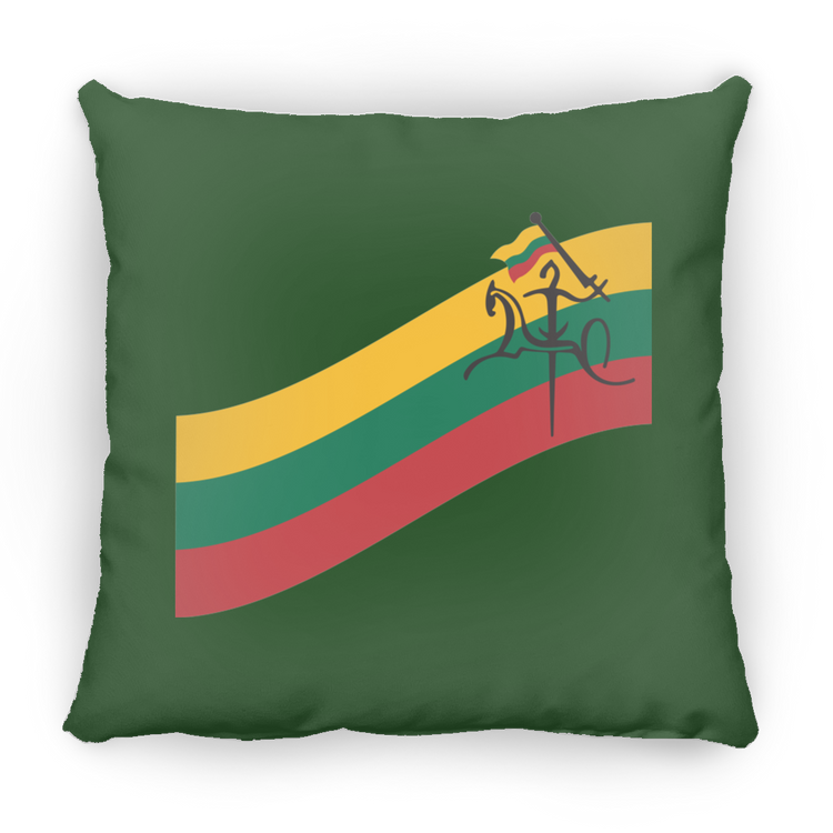 Vytis Swoosh - Large Square Pillow - Lithuania Strong