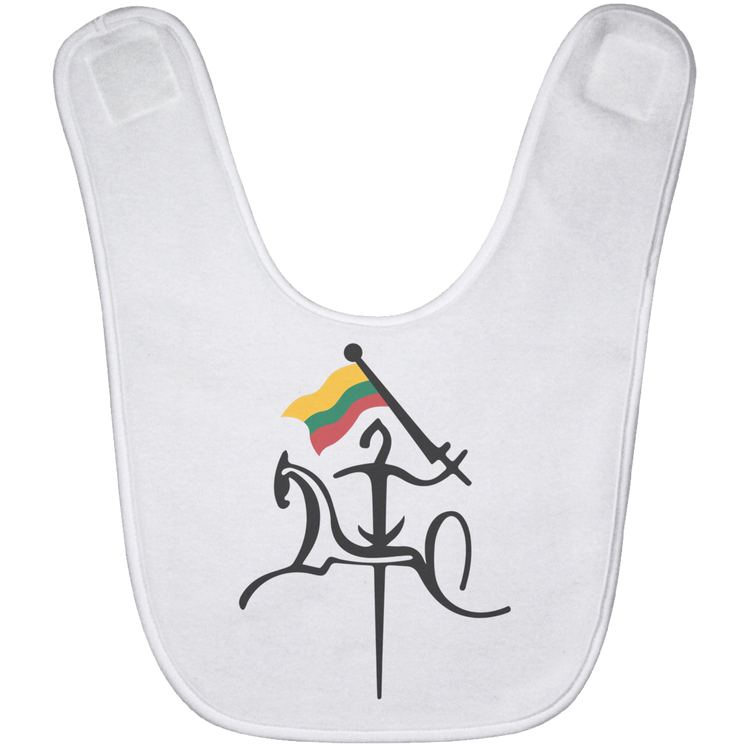 Vytis with Flag - BABYBIB Baby Bib - Lithuania Strong