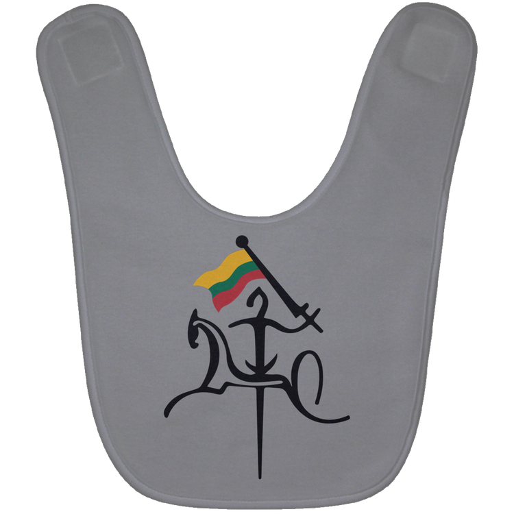 Vytis with Flag - BABYBIB Baby Bib - Lithuania Strong