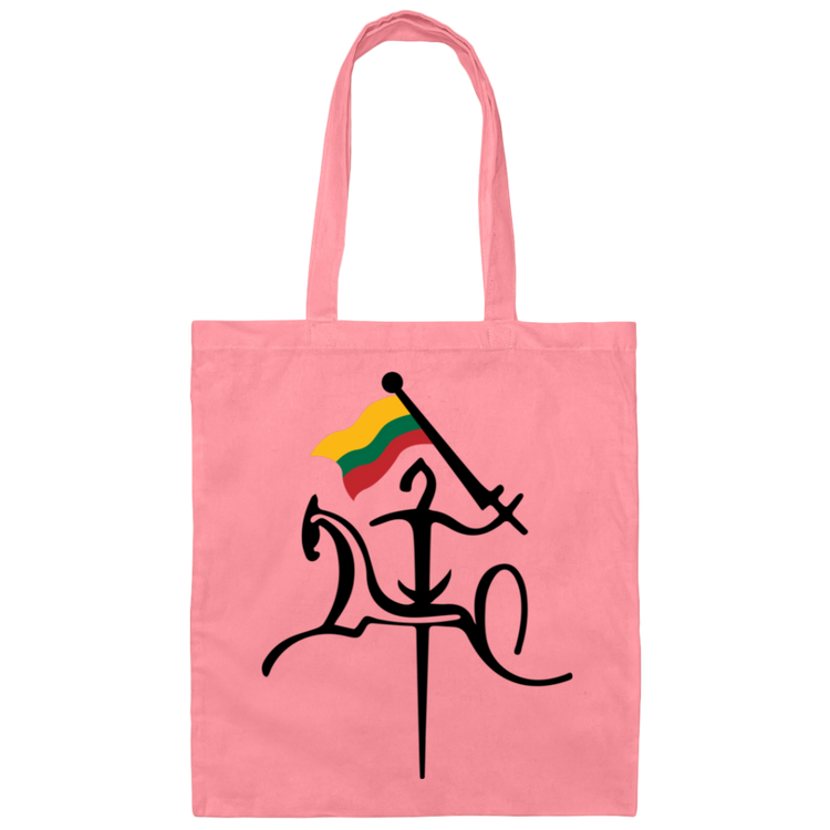 Vytis with Flag - Canvas Tote Bag - Lithuania Strong