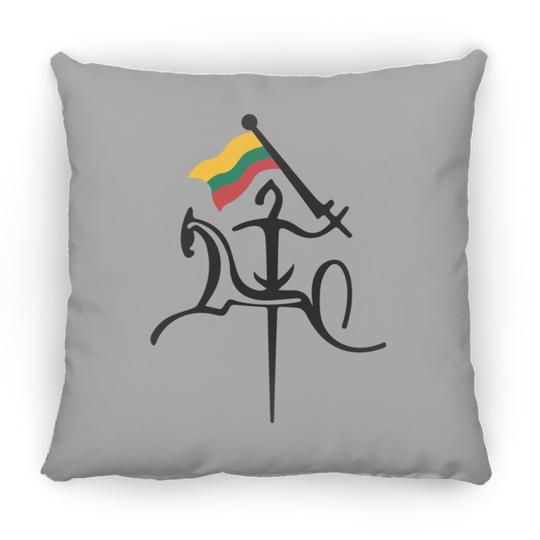 Vytis with Flag - Large Square Pillow - Lithuania Strong