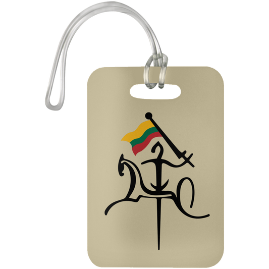 Vytis with Flag - Luggage Bag Tag - Lithuania Strong