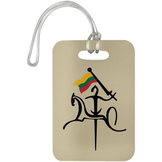 Vytis with Flag - Luggage Bag Tag - Lithuania Strong