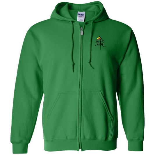 Vytis with Flag - MenWomen Unisex Comfort Full-Zip Hoodie - Lithuania Strong