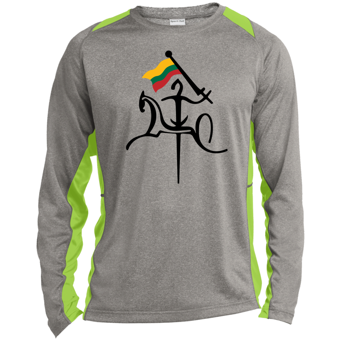 Lietuva Est. 1009 - Men's Long Sleeve Colorblock Activewear Performance ...