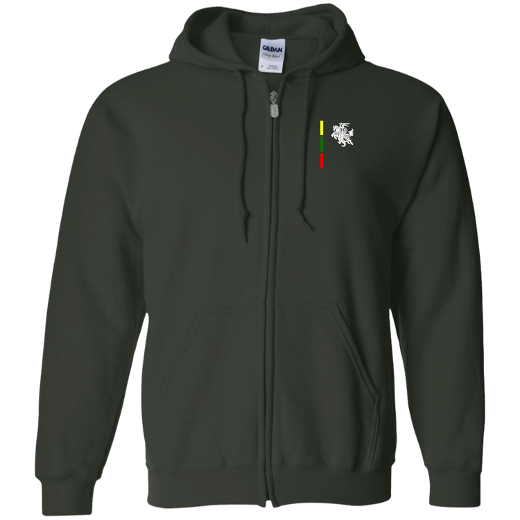 Warrior Vytis - MenWomen Unisex Comfort Full-Zip Hoodie - Lithuania Strong
