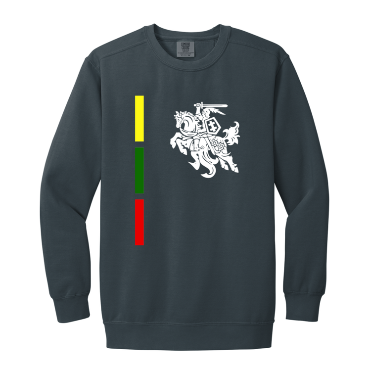 Warrior Vytis - MenWomen Unisex Soft-Washed Crewneck Sweatshirt - Lithuania Strong