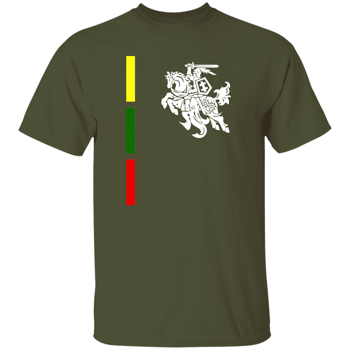 Warrior Vytis - Mens Classic Short Sleeve T-Shirt - Lithuania Strong