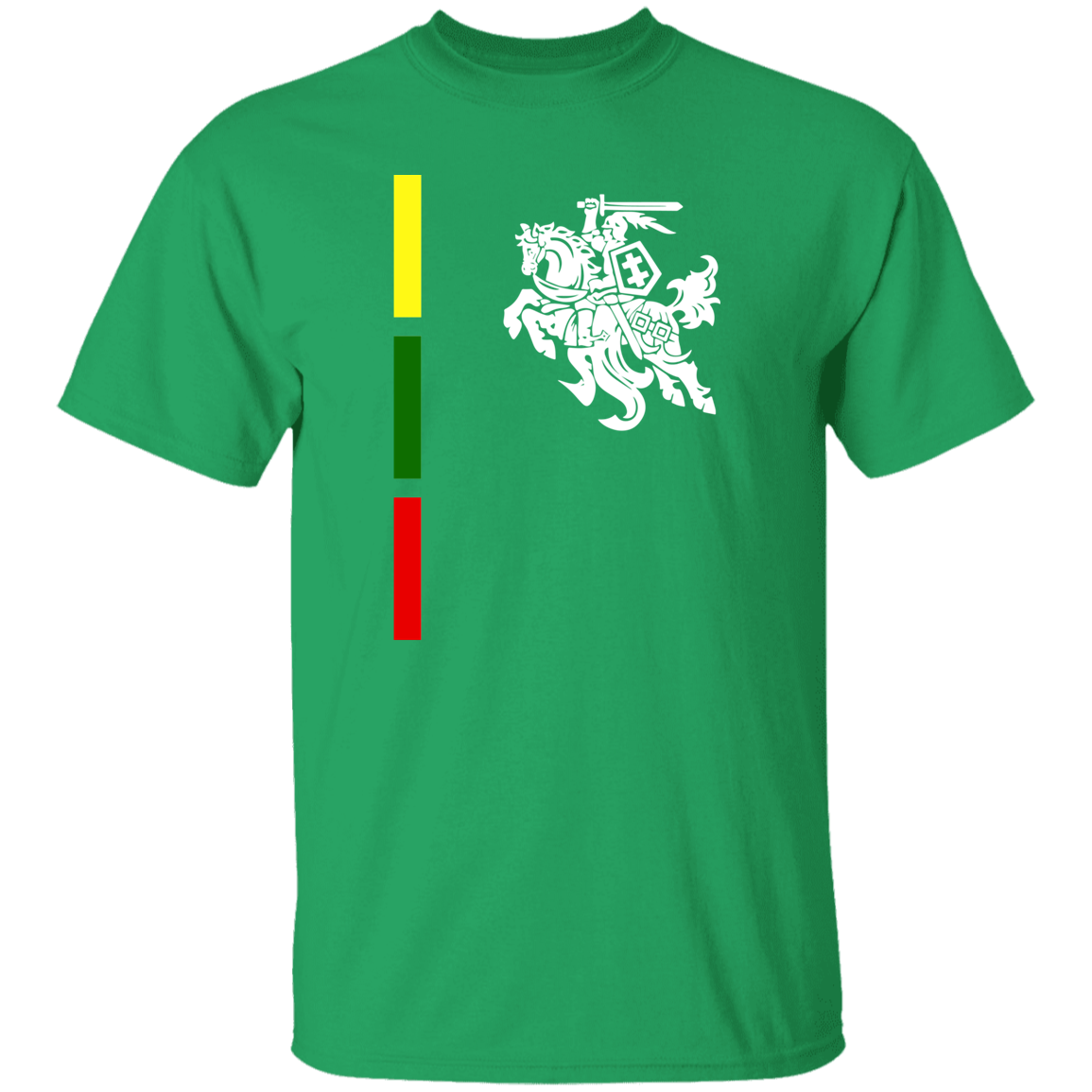 Warrior Vytis - Mens Classic Short Sleeve T-Shirt - Lithuania Strong
