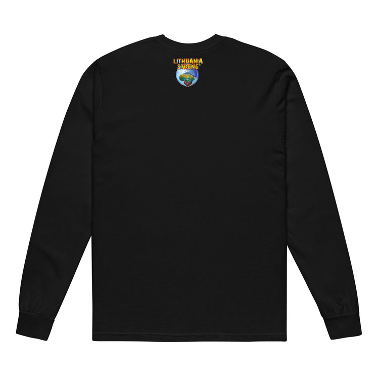Lietuva Paris 2024 Men's Soft-Washed Comfort Cotton Long Sleeve T-Shirt