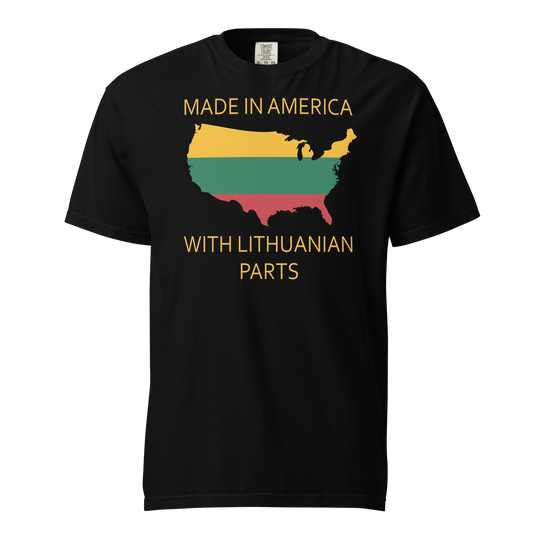 Lithuanian Parts - Men's Soft-Washed Comfort Cotton Short Sleeve T-Shirt
