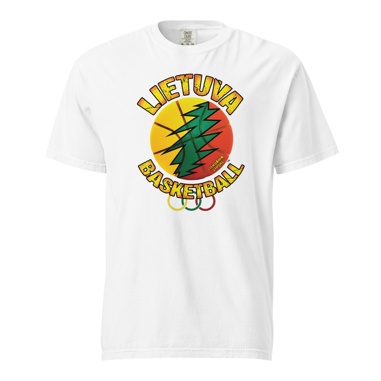 Lietuva Basketball - Men/Women Unisex Soft-Washed Comfort Cotton Short Sleeve T-Shirt