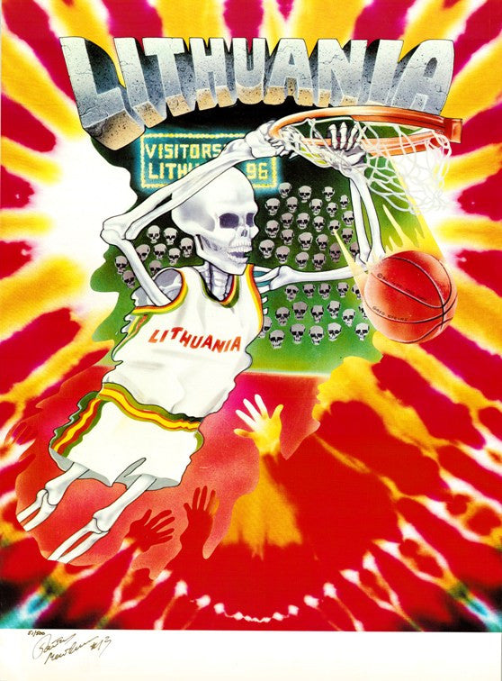 92 Autographed Olympic Poster - Lithuania Strong