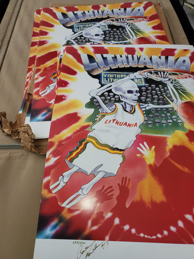 92 Autographed Olympic Poster - Lithuania Strong