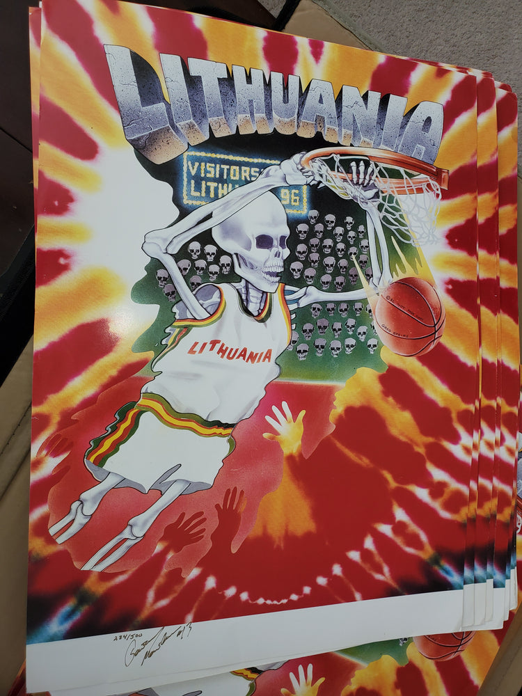 92 Autographed Olympic Poster - Lithuania Strong