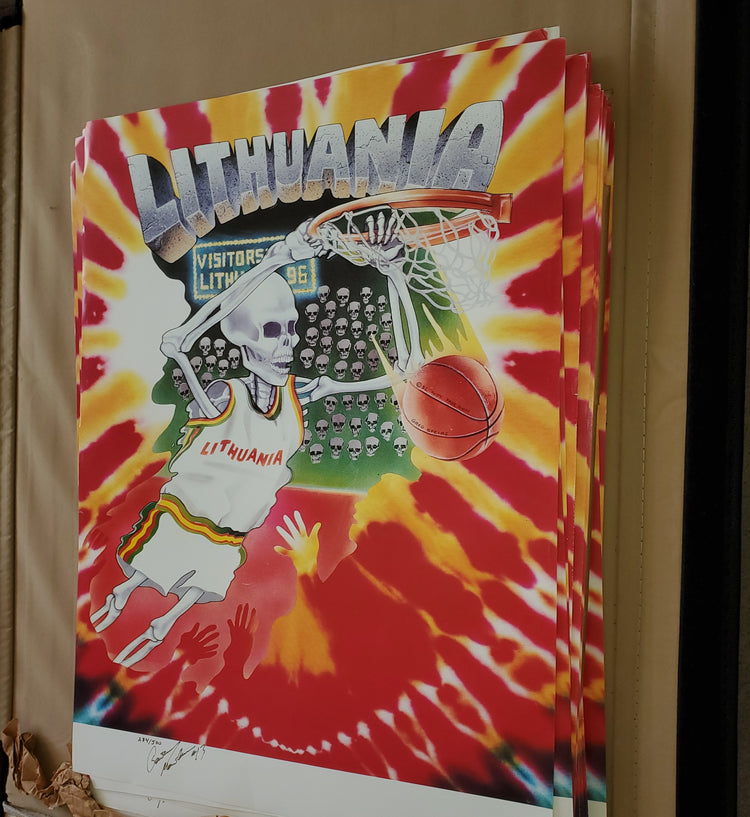 92 Autographed Olympic Poster - Lithuania Strong