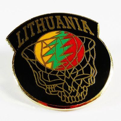 '96 Olympics Pin Lithuania Basketball Grateful Dead Inspired